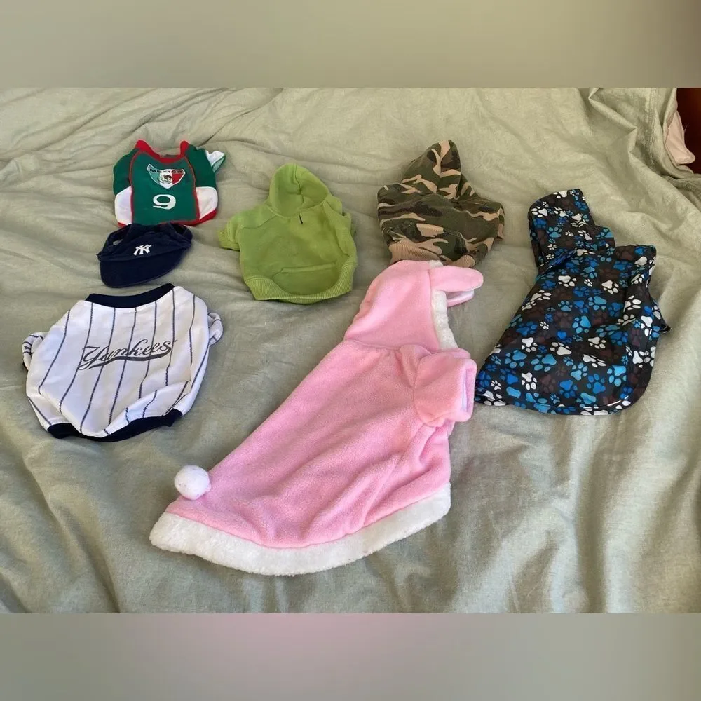 Set of Small Dog/Cat Costumes & Outfits